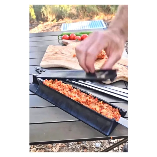 Campout Kebapmatik Adana Urfa Kebap Kalıbı Aparatı Pratik Hızlı Kebap Makinesi Kutulu Kebap Matik - Görsel 6