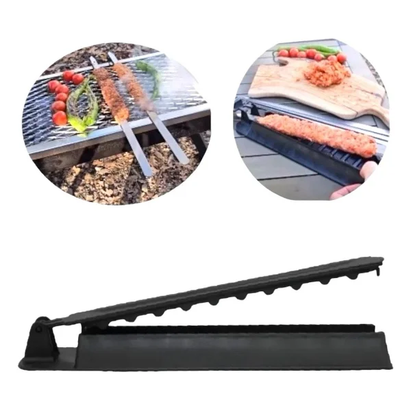 Campout Kebapmatik Adana Urfa Kebap Kalıbı Aparatı Pratik Hızlı Kebap Makinesi Kutulu Kebap Matik - Görsel 3