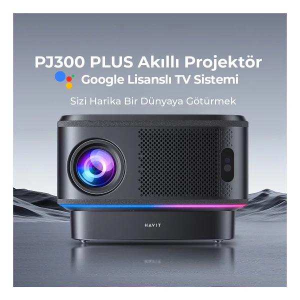 Havit Pj300 Plus 550 Lümen Full HD Wi-Fi Projeksiyon Cihazı - Görsel 4