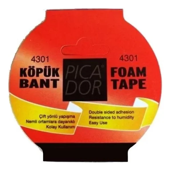 Picador Çift Taraflı Köpük Bant 50mmx5m Askılı (Ko005) - Görsel 2