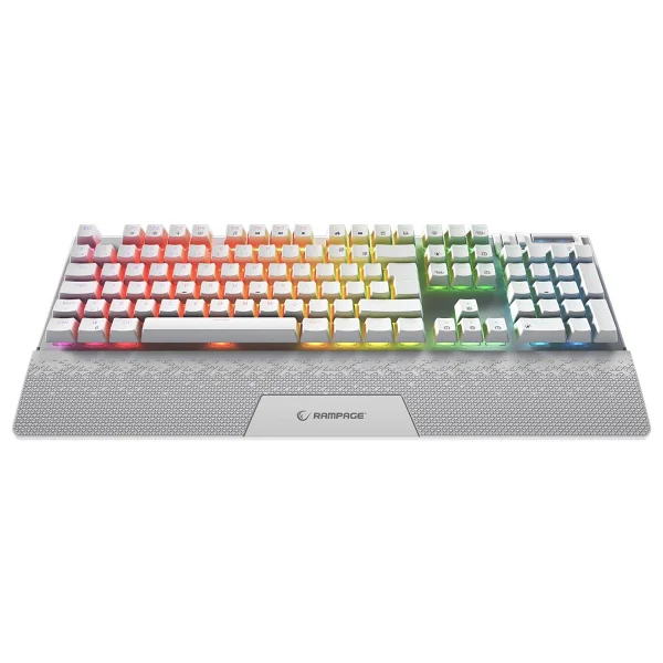 Rampage Carbon Beyaz RGB Red Switch Kablolu Mekanik Oyuncu Klavyesi - Görsel 4