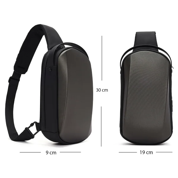 Derimod D-Pack Erkek Gri Teknolojik Kumaş Çapraz Çanta 24sbd30046f - Görsel 3