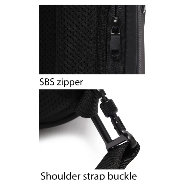 Derimod D-Pack Erkek Gri Teknolojik Kumaş Çapraz Çanta 24sbd30046f - Görsel 4