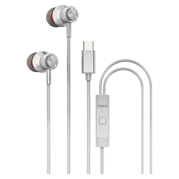 Hytech Hy-Xbk56 Beyaz Type-C Kablolu Kulak İçi Kulaklık - Görsel 2