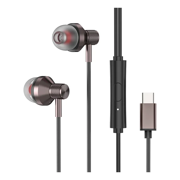 Snopy Sn-Bt22 Siyah Type-C Kablolu Kulak İçi Kulaklık - Görsel 4