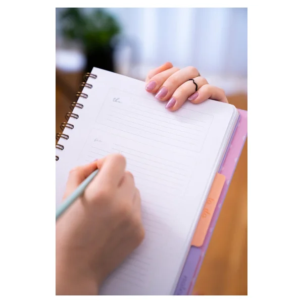 Victoria's Journals Gizli Spiralli Süresiz Planlayıcı Ajanda 17x24 Cm 100 Gr. 3 Adet Ayraç-Haftalık Bölümü 112 Sayfa-To Do Bölümü 30 Sayfa-Noktalı Not Bölümü 50 Sayfa - 1285 - Görsel 4