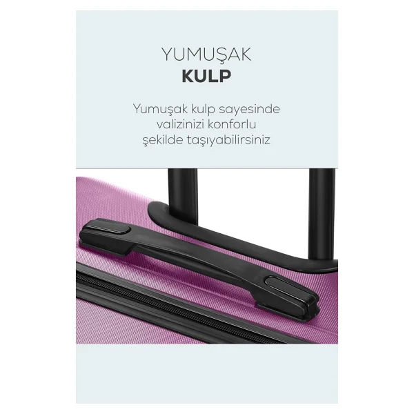 Polo&Sky Spring Mor Orta Boy Valiz - Görsel 5