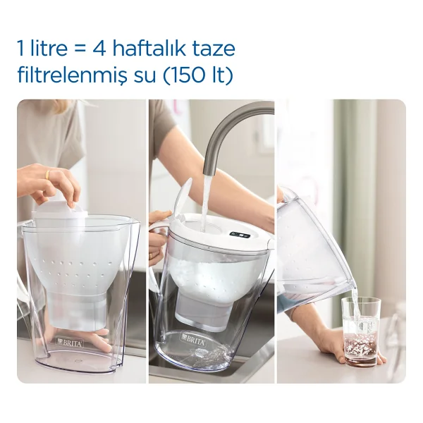 Brita Marella XL 3.5 Lt Mavi 12 Filtreli Su Arıtma Sürahisi - Görsel 4