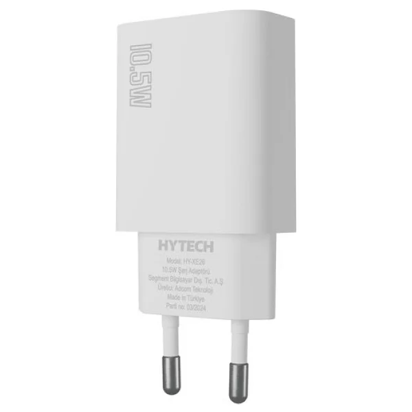 Hytech HY-XE26 10.5 W USB Beyaz Şarj Adaptörü - Görsel 2