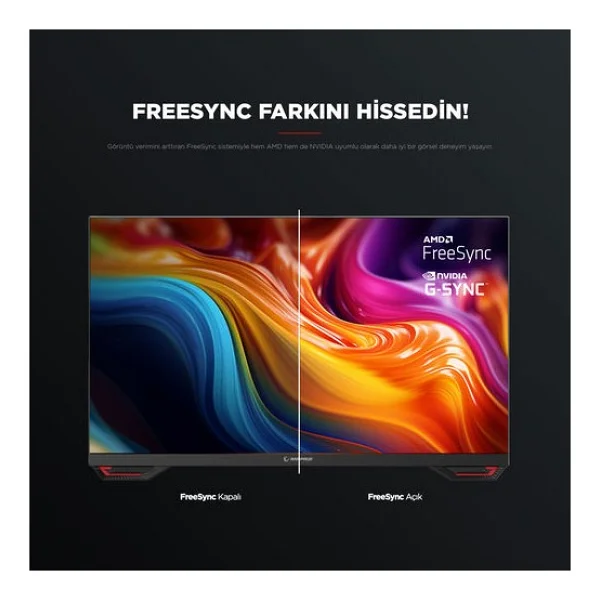 Rampage Crimson Cr25r180 25" 0.5 Ms Full HD Ips 180 Hz Oyuncu Monitörü - Görsel 8