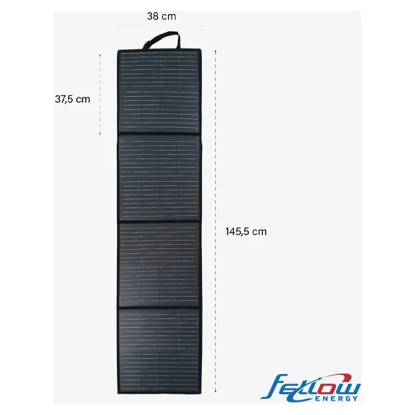 Fellow Power Pro 100w Taşınabilir Katlanabilir Güneş Paneli - Görsel 8