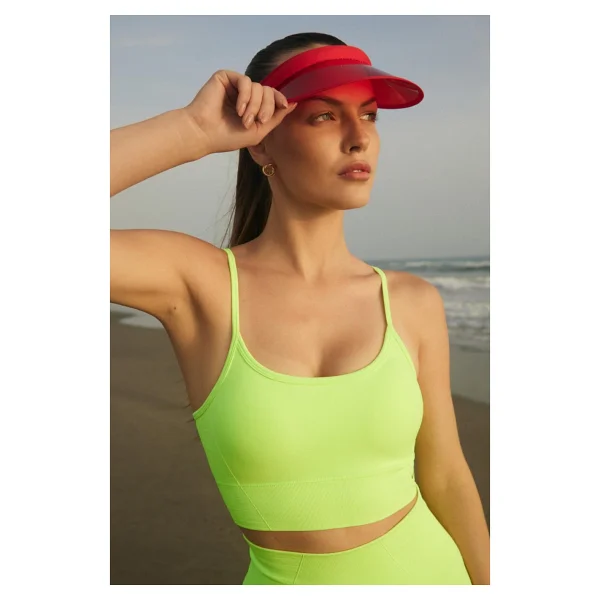 Jerf Gela Ayar Askılı Sport Bra Neon Pembe - Görsel 7