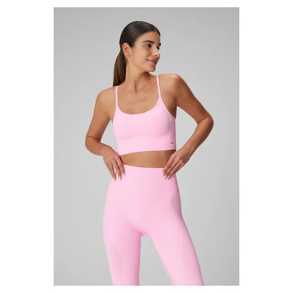 Jerf Gela Ayar Askılı Sport Bra Neon Pembe - Görsel 3
