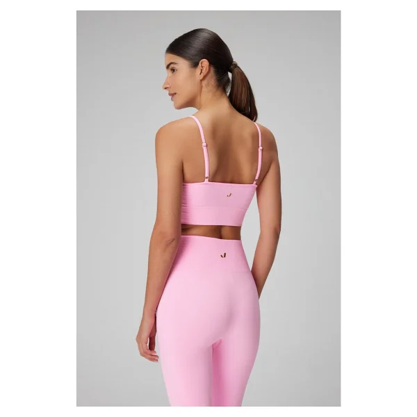 Jerf Gela Ayar Askılı Sport Bra Neon Pembe - Görsel 4