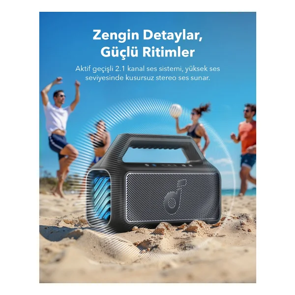 Anker Soundcore Boom 2 Lacivert Bluetooth Hoparlör - Görsel 3