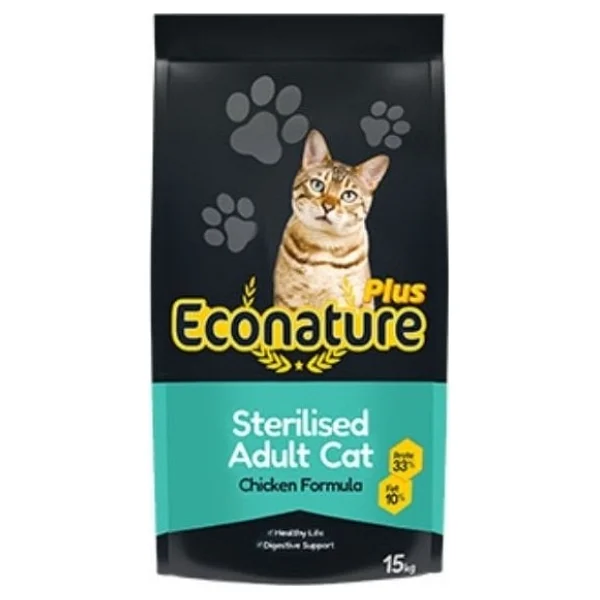 Econature Plus Tavuklu 15 Kg Kısırlaştırılmış Yetişkin Kedi Maması - Görsel 6