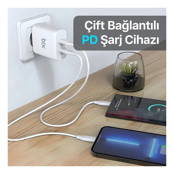 Bix Bx2p50 50 W Hızlı Şarj Adaptörü - Görsel 4