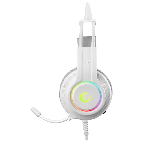 Rampage X-Catty RM-K91 Beyaz RGB 7.1 USB Kablolu Kulak Üstü Oyuncu Kulaklığı - Görsel 3