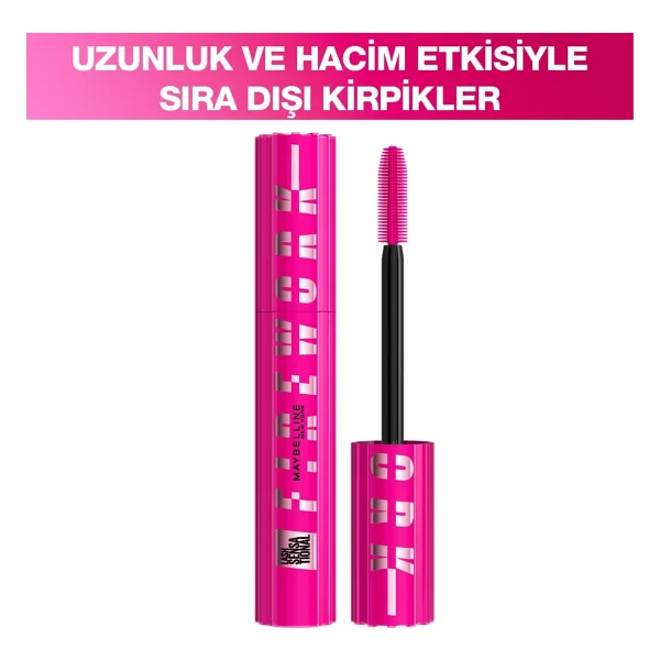 Maybelline New York Lash Sensational Firework Hacim Veren Siyah Maskara - Görsel 2