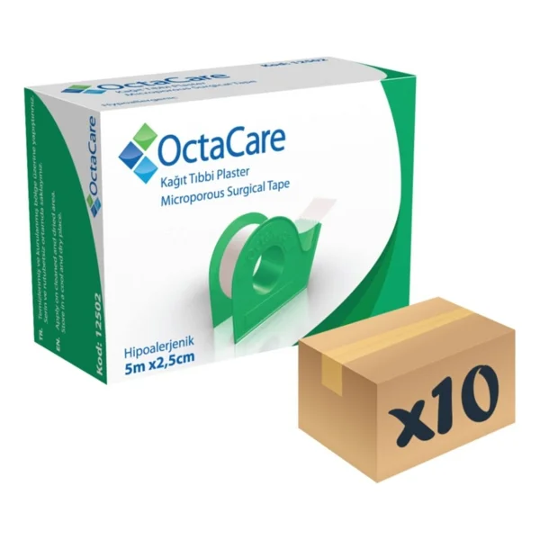 Medikaltec Kağıt Tıbbi Plaster 10 Adet 5m X 2,5cm - Görsel 2