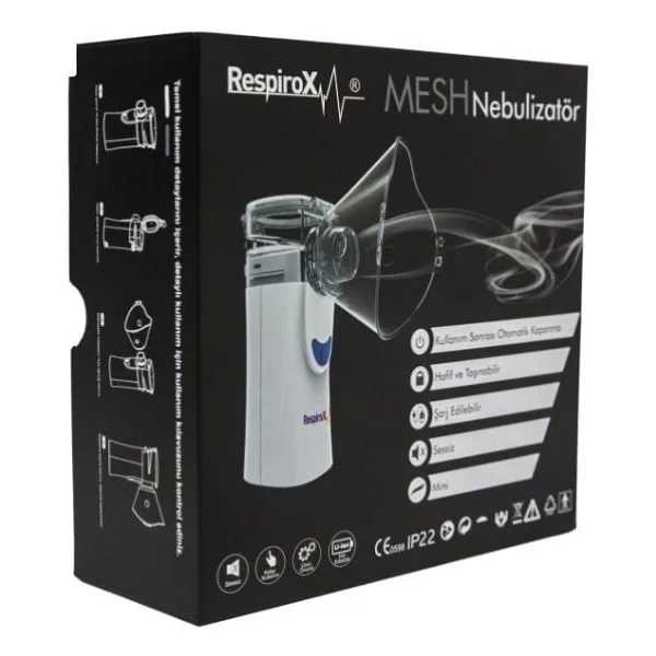 Respirox Un100 Şarjlı Mini Mesh Nebulizatör - Görsel 3