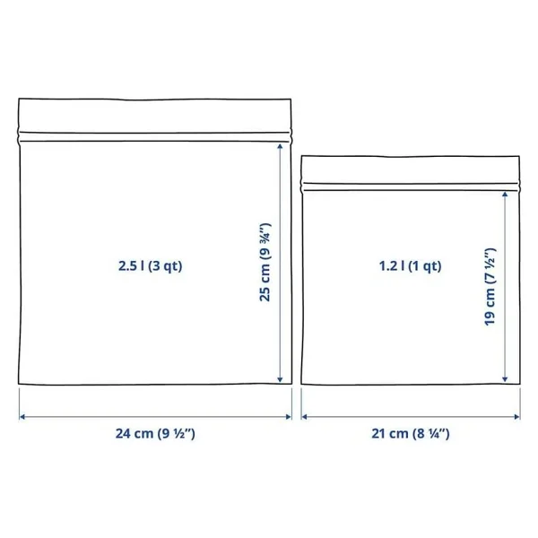 IKEA Istad 50 Adet 80525674 Kırmızı-Pembe Buzdolabı Poşeti Yüksek Performanslı ve Tekrar Kullanılabilir - Görsel 5