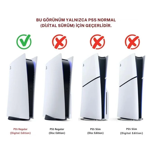Cosmostech PS5 Dijital Surum Uyumlu - Spider - Man 2 Desenli Konsol Faceplate Shell Covers Kapaklari - Görsel 5