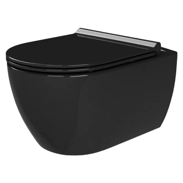 Turkuaz City Rimless Kanalsız Asma Klozet Ve Gala Slim Pp Kapak - Görsel 6