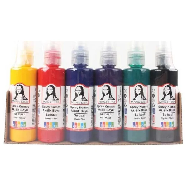 Südor 70 Ml 6 Renk Sprey Akrilik Kumaş Boyası - Görsel 3