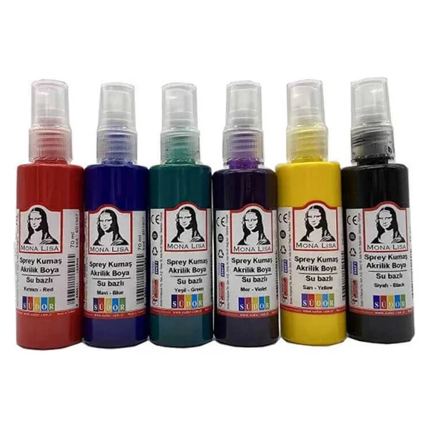 Südor 70 Ml 6 Renk Sprey Akrilik Kumaş Boyası - Görsel 2