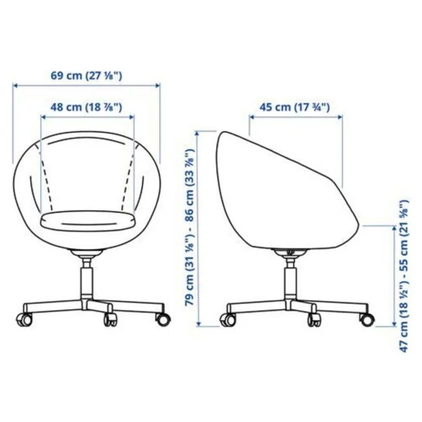 Ikea Skruvsta Çalışma Sandalyesi - Görsel 6