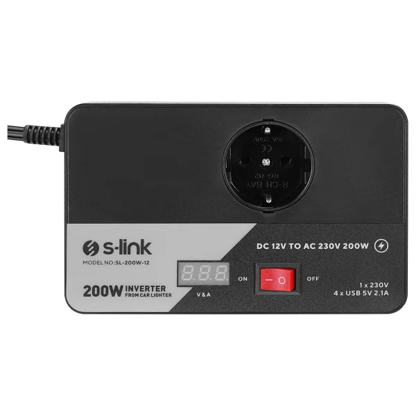 S-Link Sl-200w 12 V 200 W İnverter - Görsel 5