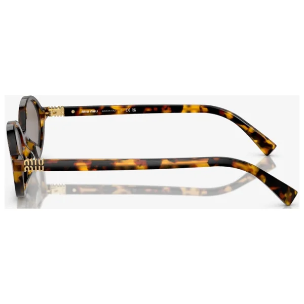 Miu Miu Regard 04zs Vau07f Honey Havana-Light Grey Aynalı Kadın Güneş Gözlüğü - Görsel 3