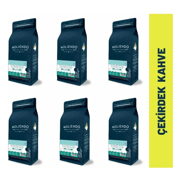 Moliendo Ravello Espresso Blend Kahve Avantaj Paketi (Çekirdek Kahve) 6x1000 G - 6 Kg - Görsel 5