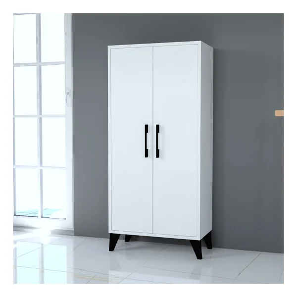 Aeka AE-3020 Irmak Atlantik Çam/antrasit 4 Kapaklı Çok Amaçlı Dolap 3 Çekmeceli Raflı Mutfak Kiler Banyo 195X63X35 Çok Amaçlı Dolap - Atlantik Çam - Antrasit - Görsel 3