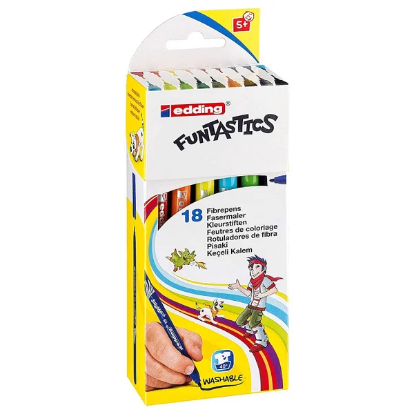 Edding Funtastics 14 Kalın Uçlu 18'li Keçeli Kalem - Görsel 2