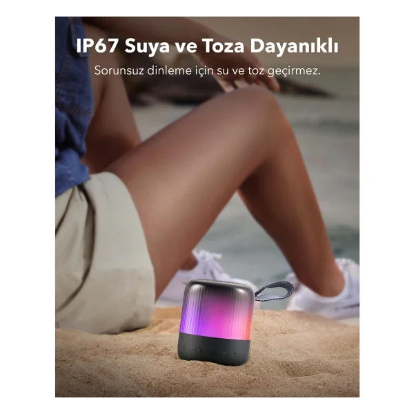 Anker Soundcore Glow Mini Siyah Bluetooth Hoparlör - Görsel 5