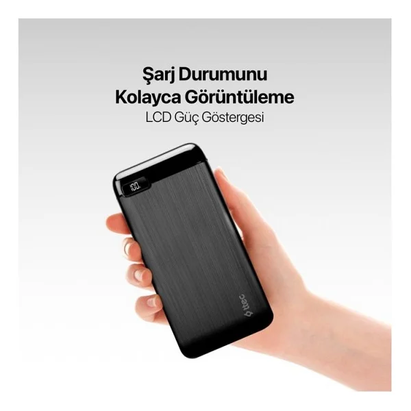 Ttec Powerslim Lcd 2bb185s 10000 mAh Hızlı Şarj Powerbank - Görsel 3