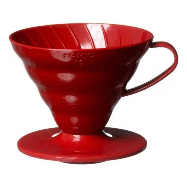 Hario V60 02 Dripper Kırmızı Plastik - Görsel 3