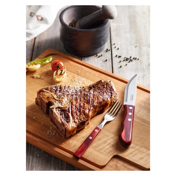 Tramontina Churrasco 21102/470 Biftek Steak Çatalı - Görsel 2
