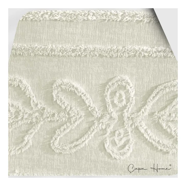 Çapa Ev Pano Desen Battal Boy Çiftkişilik Yatak Örtüsü - 240 X 260 Cm - Krem - Görsel 3