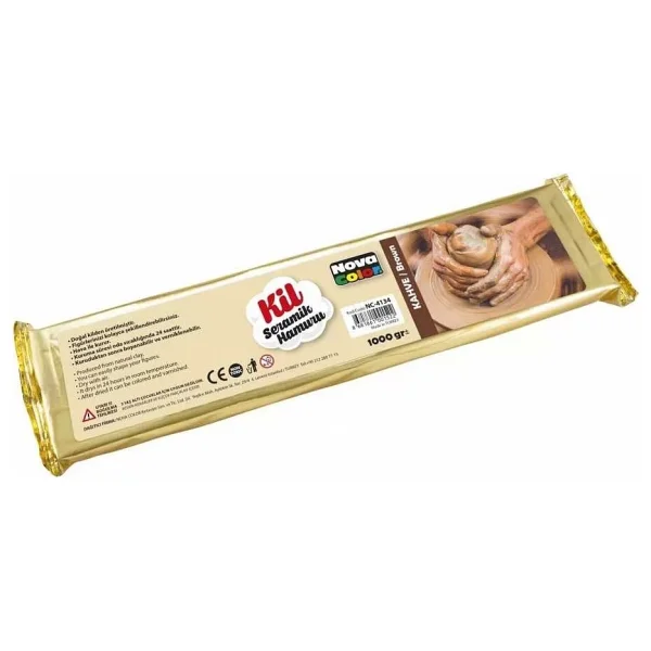 Nova Color Nc-4134 1000 Gr Kahverengi Seramik Hamuru - Görsel 2