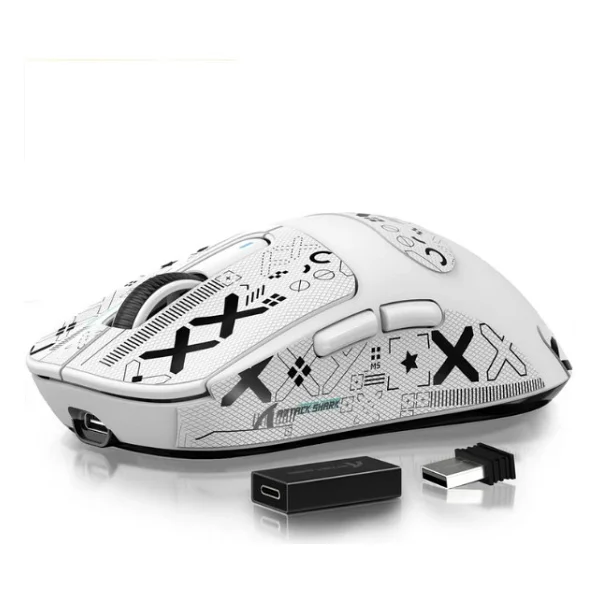 Attack Shark X3 Pro Siyah Şarjlı Makrolu Ergonomik Optik Kablosuz Oyuncu Mouse - Görsel 5