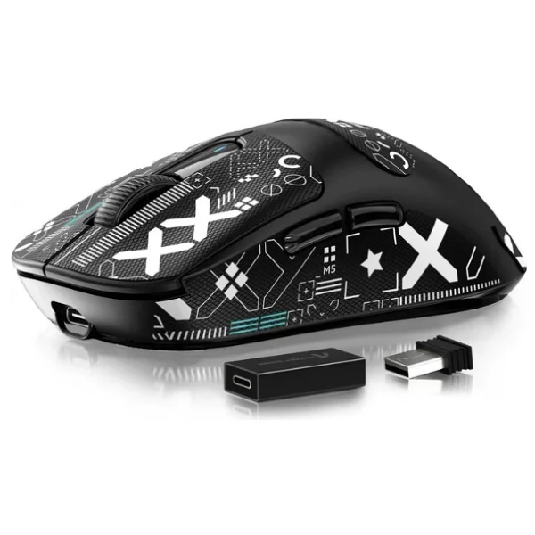 Attack Shark X3 Pro Siyah Şarjlı Makrolu Ergonomik Optik Kablosuz Oyuncu Mouse - Görsel 4
