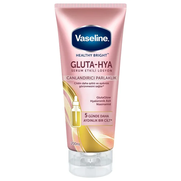 Vaseline Gluta Hya Serum Etkili Canlandırıcı Parlaklık Vücut Losyonu 200 Ml - Görsel 2