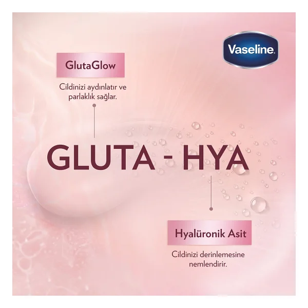 Vaseline Gluta Hya Serum Etkili Canlandırıcı Parlaklık Vücut Losyonu 200 Ml - Görsel 3