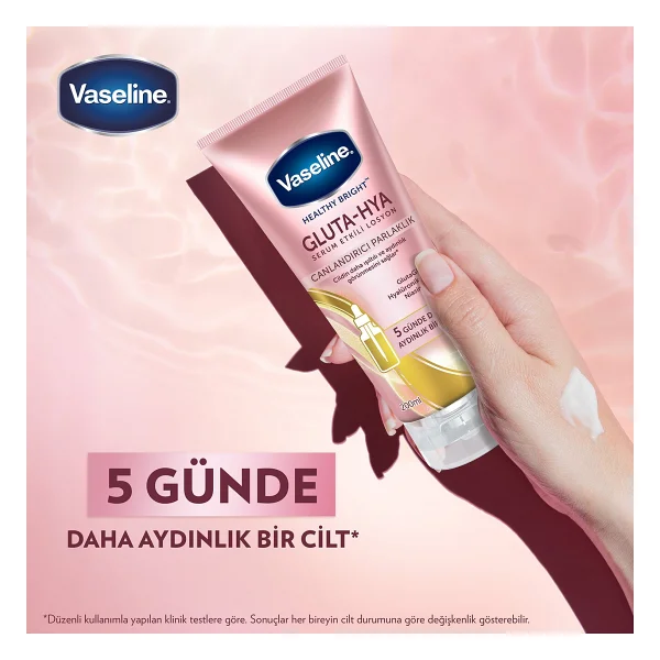 Vaseline Gluta Hya Serum Etkili Canlandırıcı Parlaklık Vücut Losyonu 200 Ml - Görsel 6