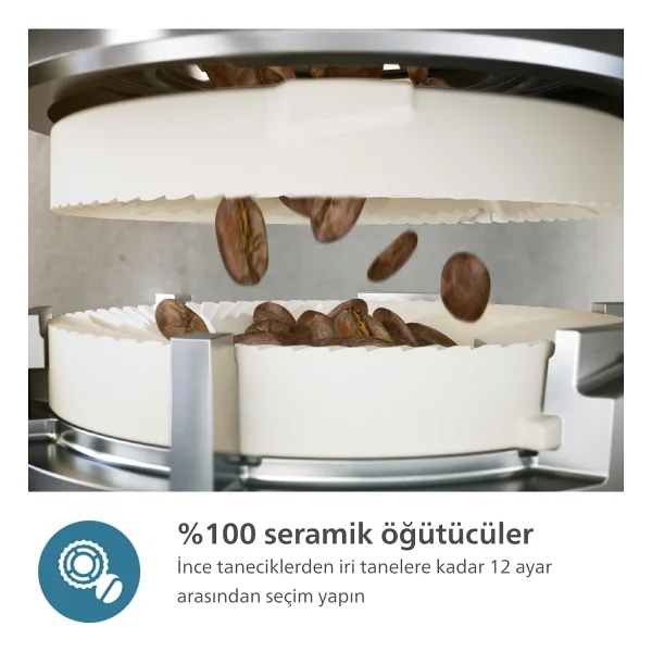 Philips Soğuk Sıcak Tüm Kahveler 20 Farklı Kahve Çeşidi Silentbrew Teknolojisi İle %40 Daha Sessiz Tam Otomatik Kahve Makinesi+ Tchibo Kahve Ve Lambader Hediye - Beyaz - Görsel 6