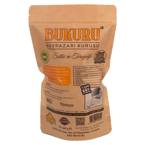 Bukuru Sütlü Ve Tereyağlı Beypazarı Kurusu 400 Gr - Görsel 2