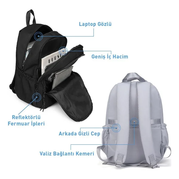Smart Bags 3235 Yeşil Kalemlik + Okul Çantası - Görsel 5